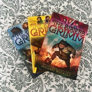 The Sisters Grimm, Set of 3 Paperback Books, Books 1, 6 & 7, Michael Buckley